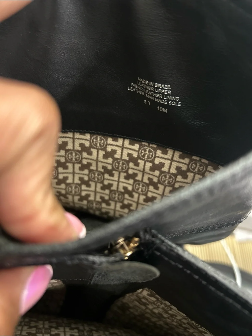Like New! Tory Burch Black Leather Riding Boots